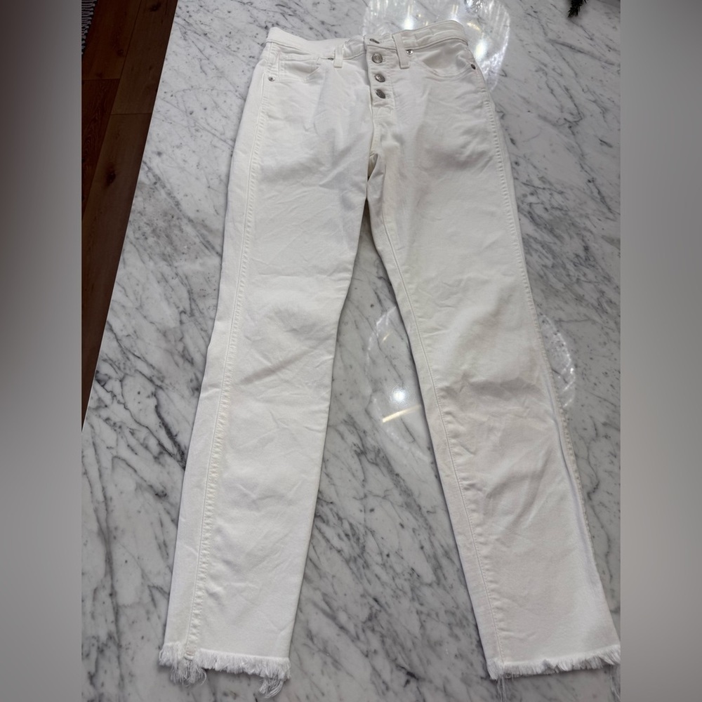 NEW Madewell Women’s Crisp White 10” High-Rise Skinny Jeans Size 26 / 2 US